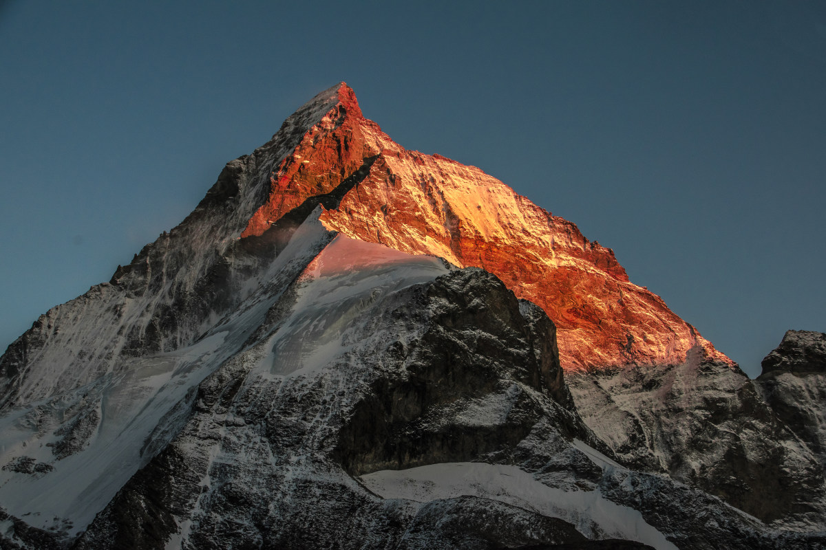 Matterhorn is glowing