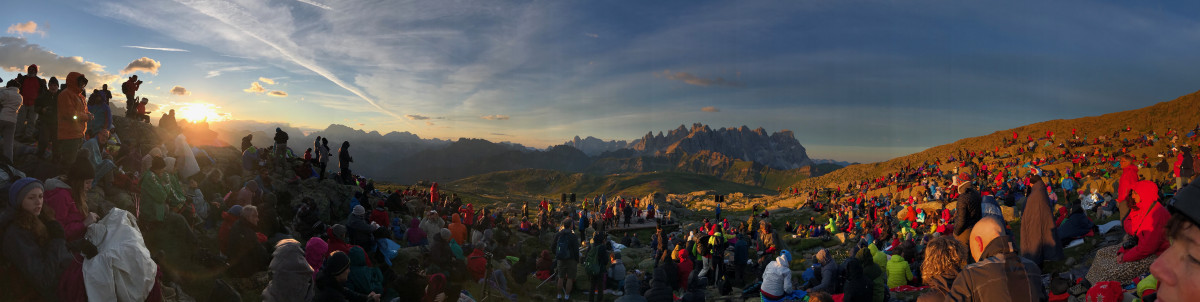 Sonnenaufgang Suoni delle Dolomiti Col Margherita