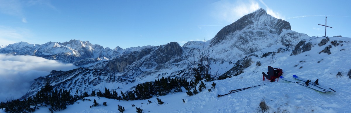 Neujahrsskitour im Schatten der Alpspitze
