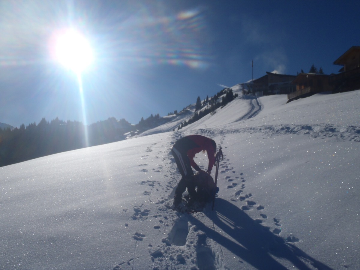 Schneeschuht Zur Mutte über Bernhardseckhütte im Oktober 2015!