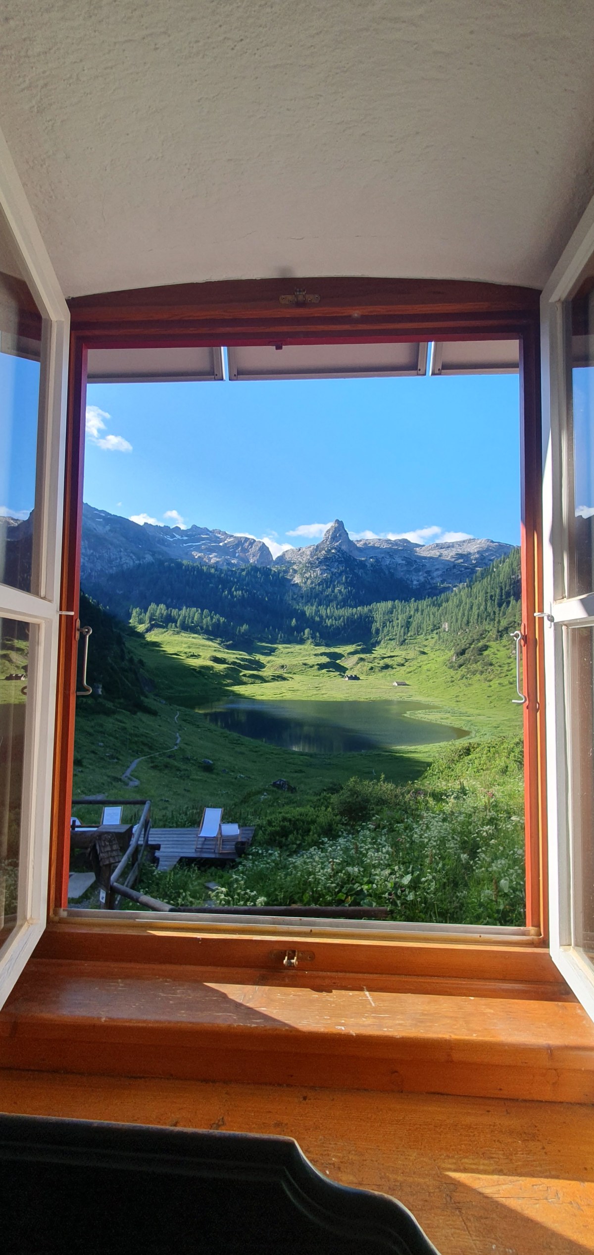 Kärlingerhaus Blick zum Funtensee