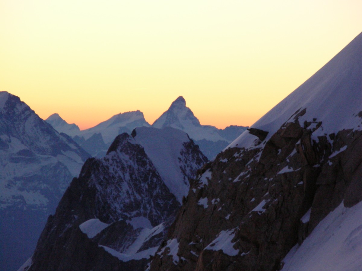 Morgenstimmung während der Mont Blanc-Längsüberschreitung