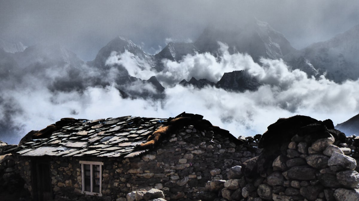 Wolkenspiel im Himalaya