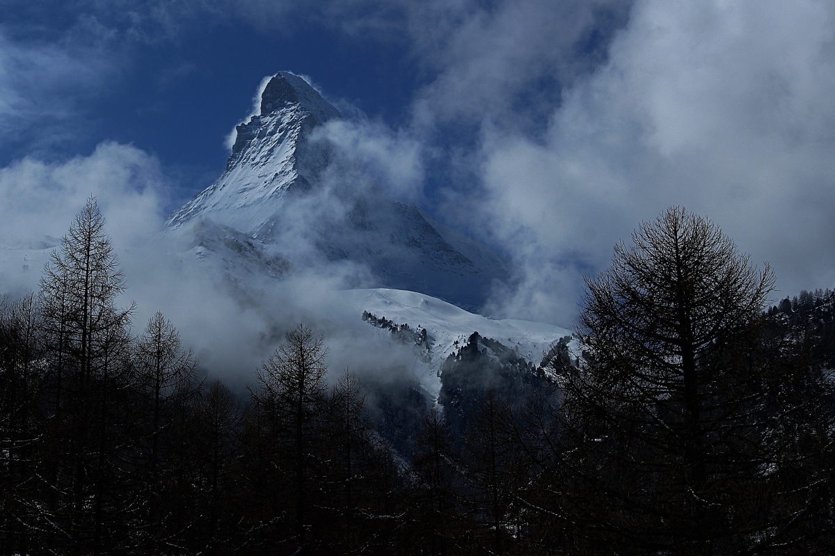 Matterhorn im Nebelgewand