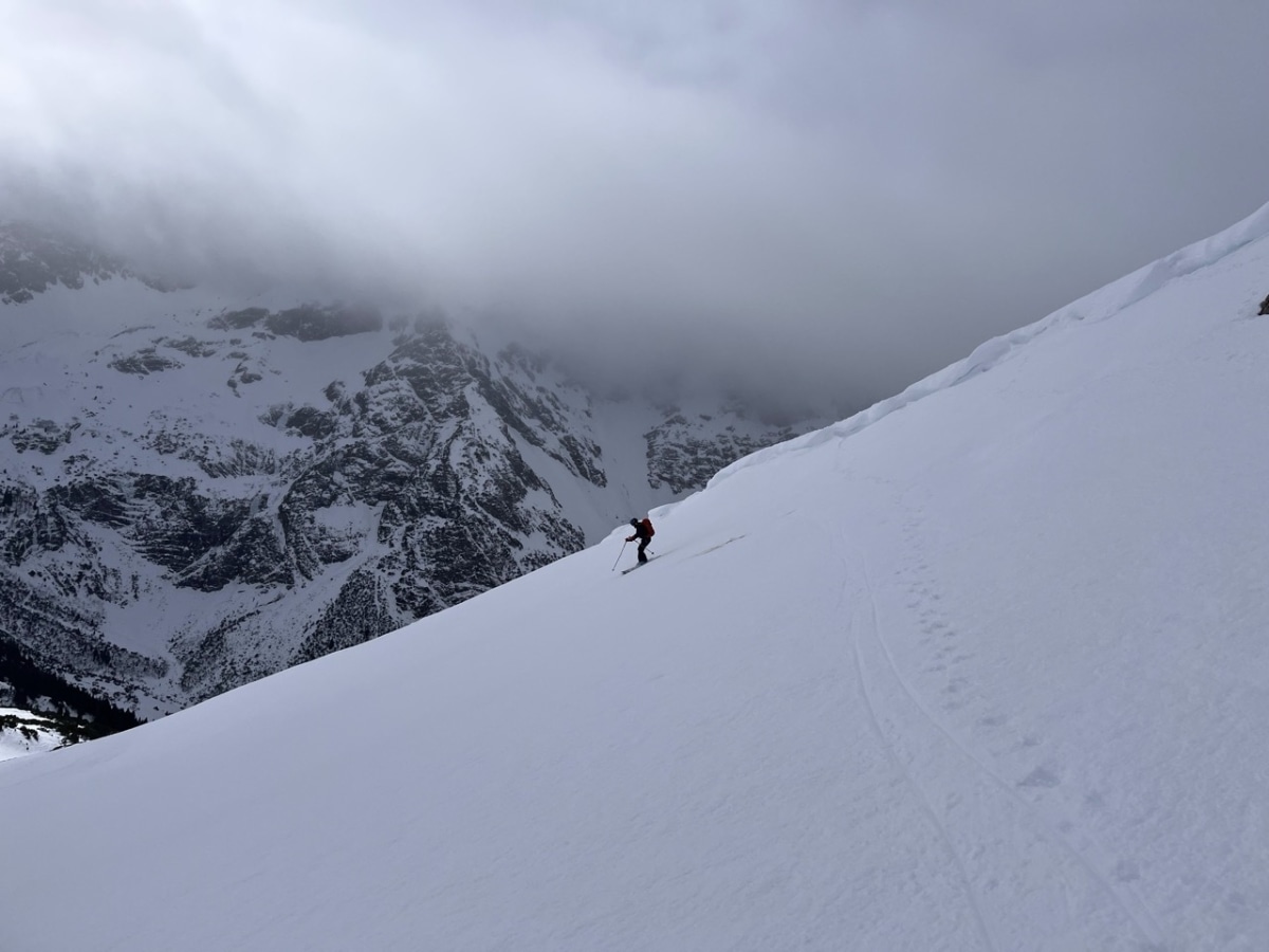 Skitour bei Nebel
