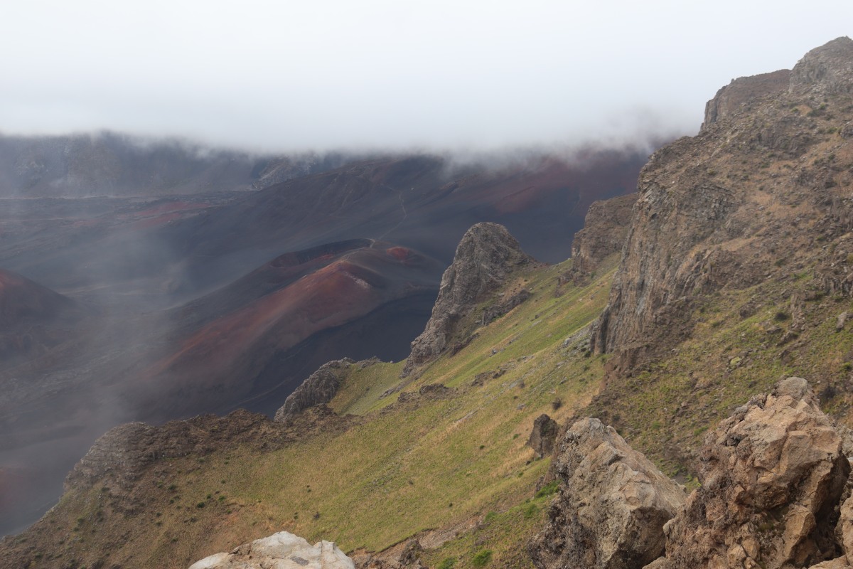 Maui Vulkan im Nebel
