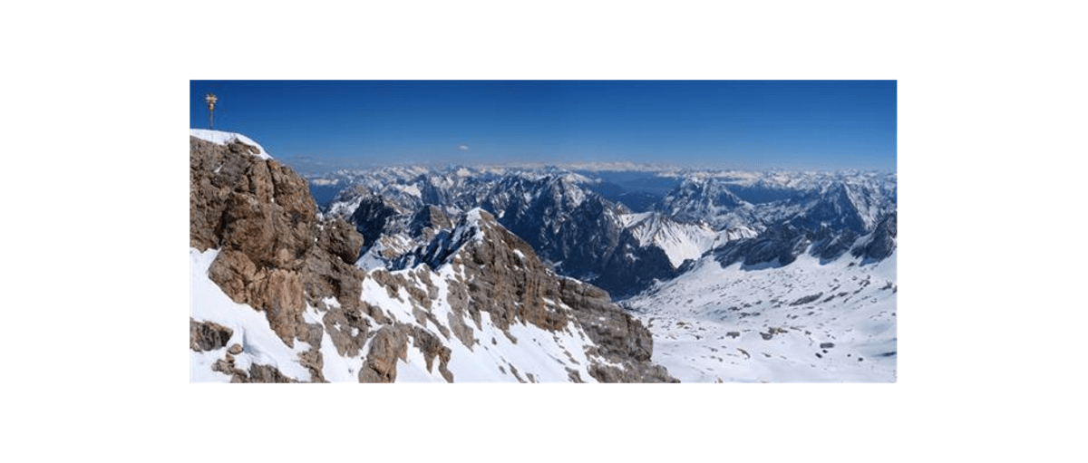 Zugspitzgipfel mit Weitblick