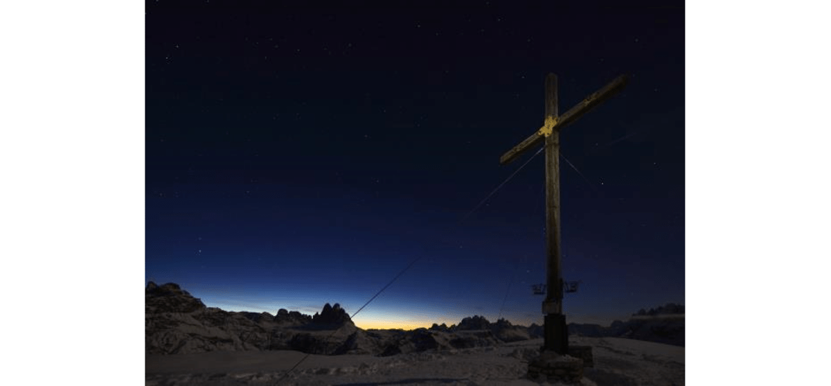 Morgendämmerung in den Dolomiten