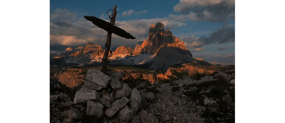 Monte Piano bei Sonnenuntergang