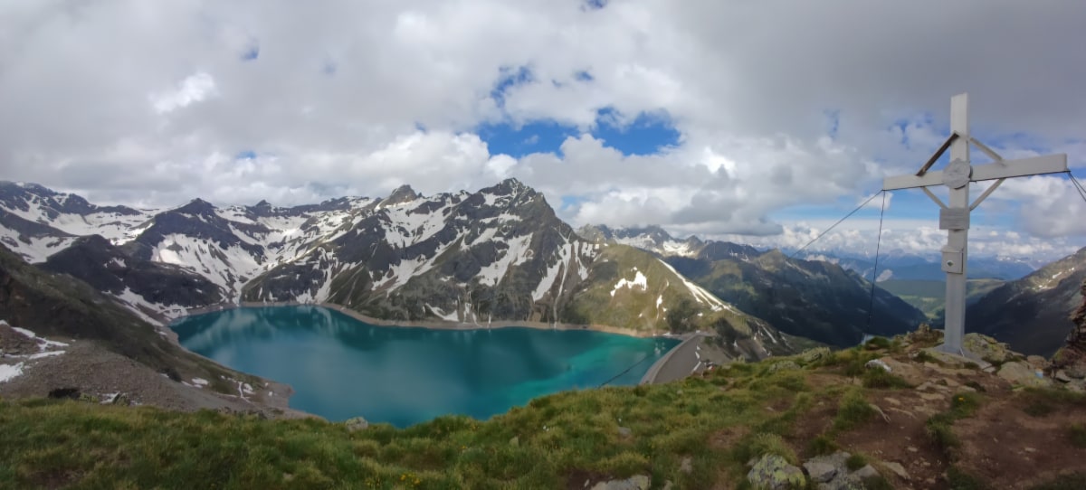 Neunerkogel Kühtai mit Blick auf den Finstertalerstausee