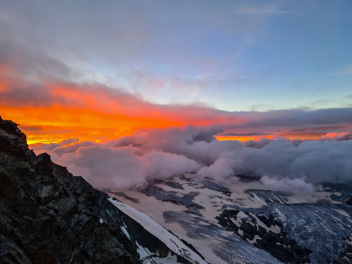 Sonnenuntergang am Großglockner