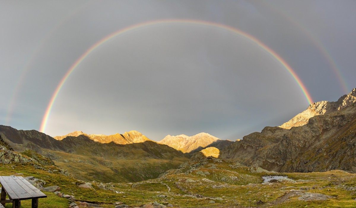 Regenbogen an der Marburger Hütte