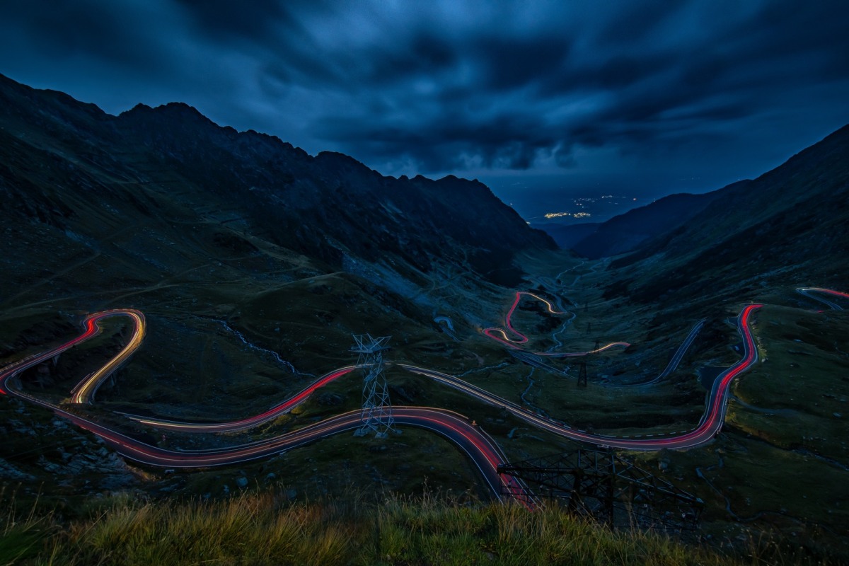 Transfagarasan bei Nacht.