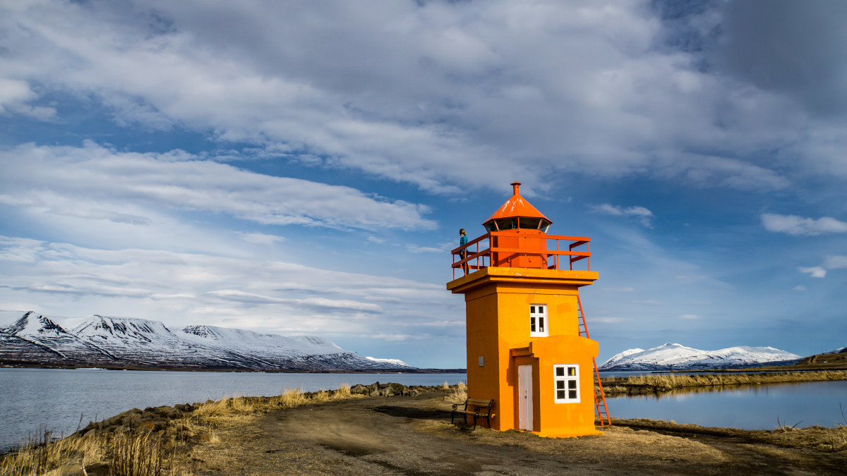 Leuchtturm am Fjord