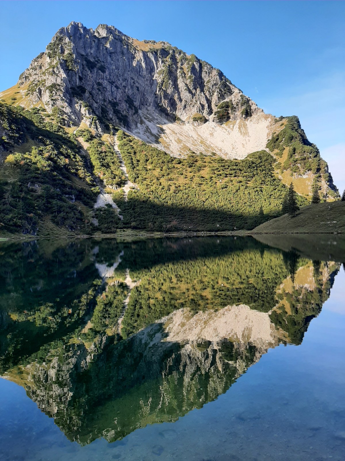 Unterer Gaisalpsee - Spiegelung des Rubihorn