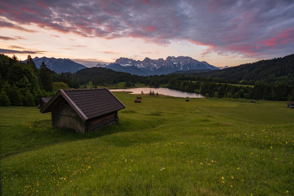 Sonnenaufgang am Geroldsee