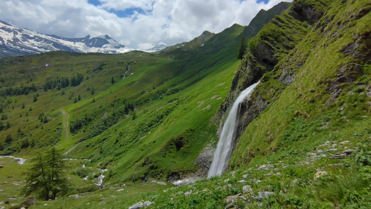 Grüne Oase am Schleierwasserfall