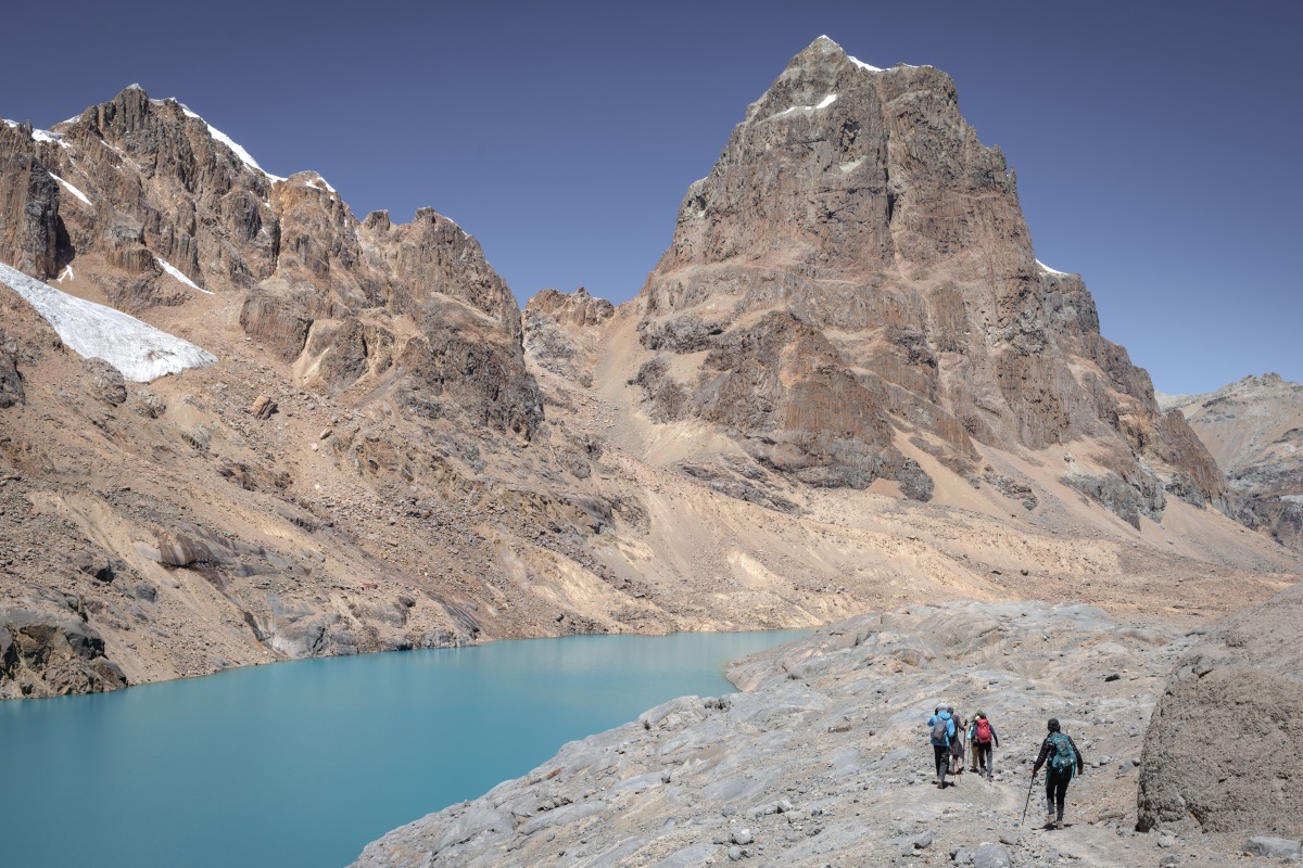 Peruanischer Bergsee auf 4.500 Meter