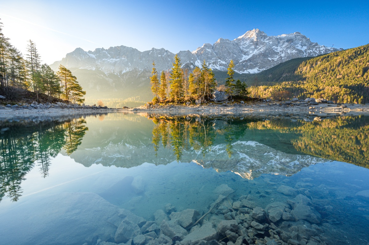 Sonnenaufgang am Eibsee