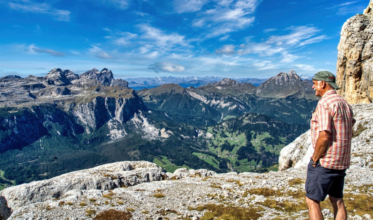 Geislerspitzen, Ötztaler Alpen, Peitlerkofel im Panoramablick