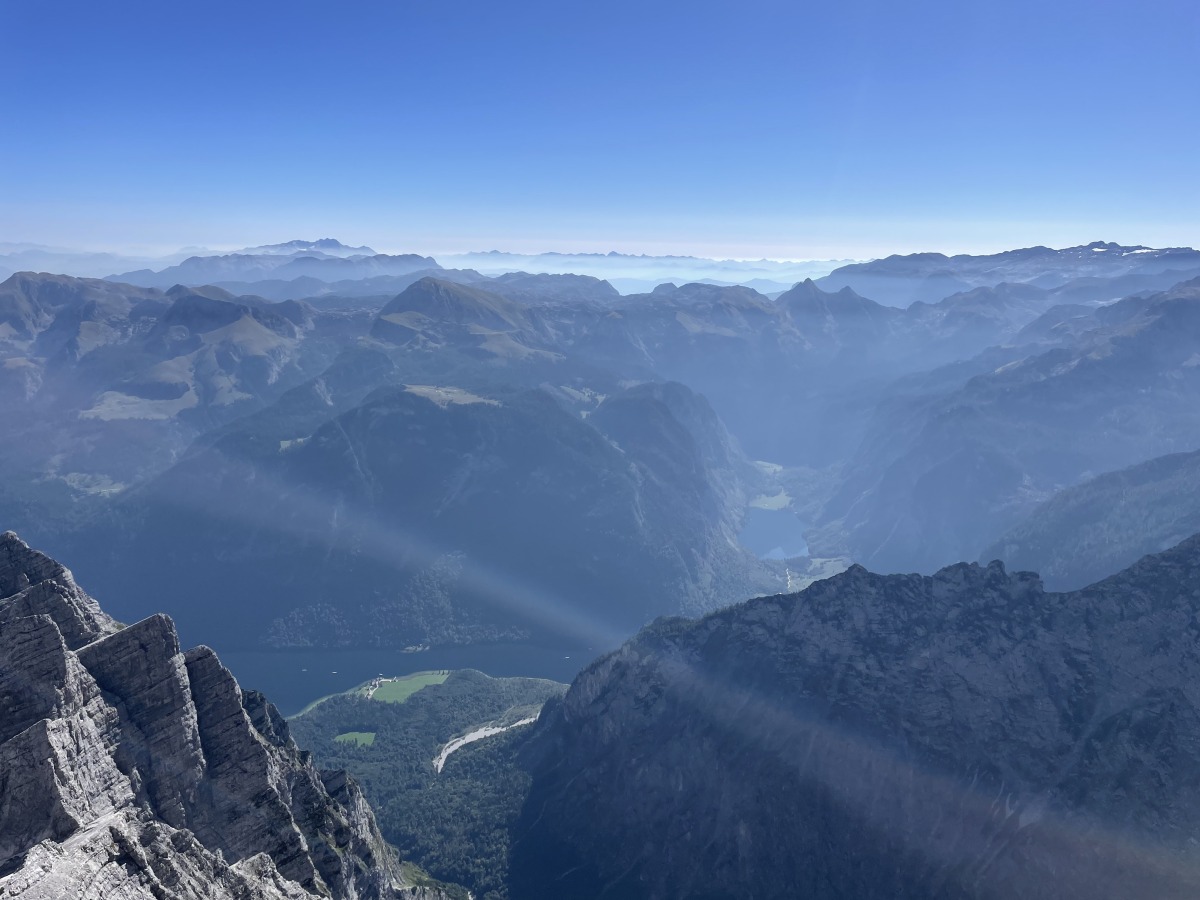 Vom Watzmann mit Blick auf den Königsee