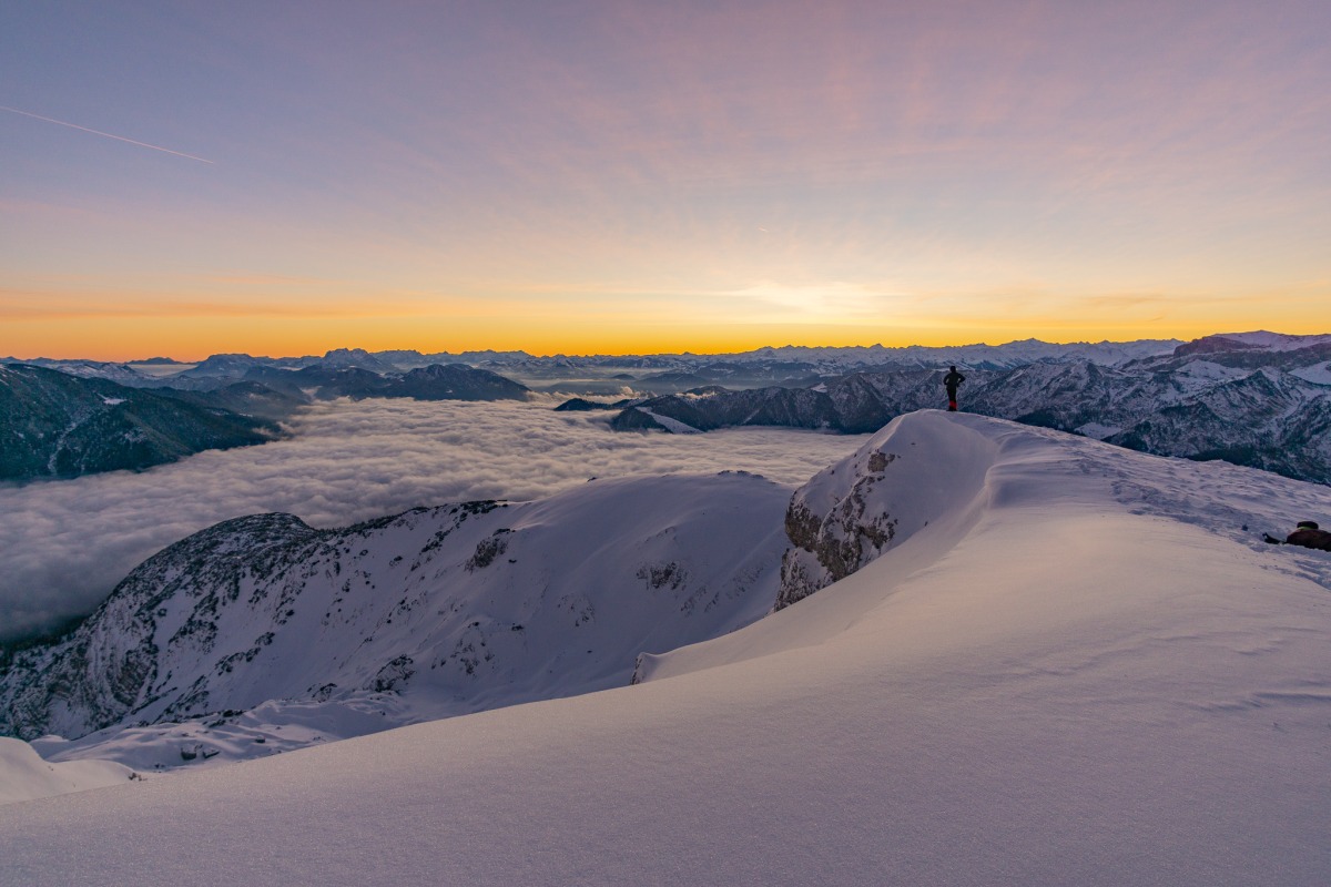 Fernblick über dem Wolkenmeer