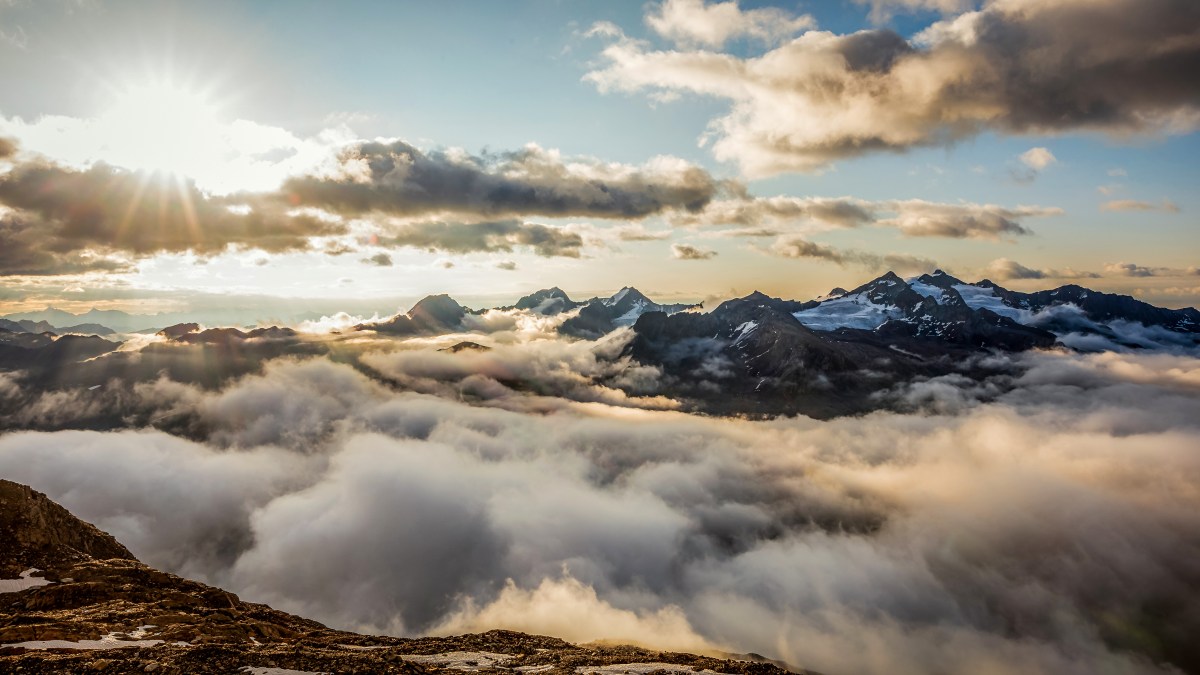 Sonnenaufgang am Ramoljoch