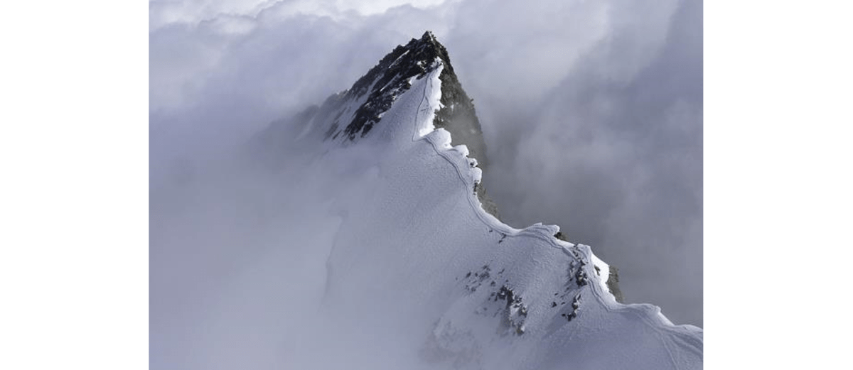 Gipfelblick von der Dufourspitze (4634 m) aus