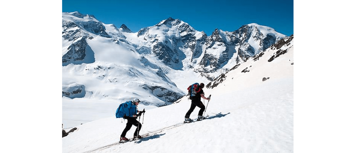 Skitour mit Berninablick