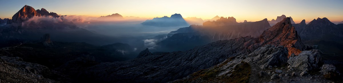 Panorama von der Nuvolau / Dolomiten