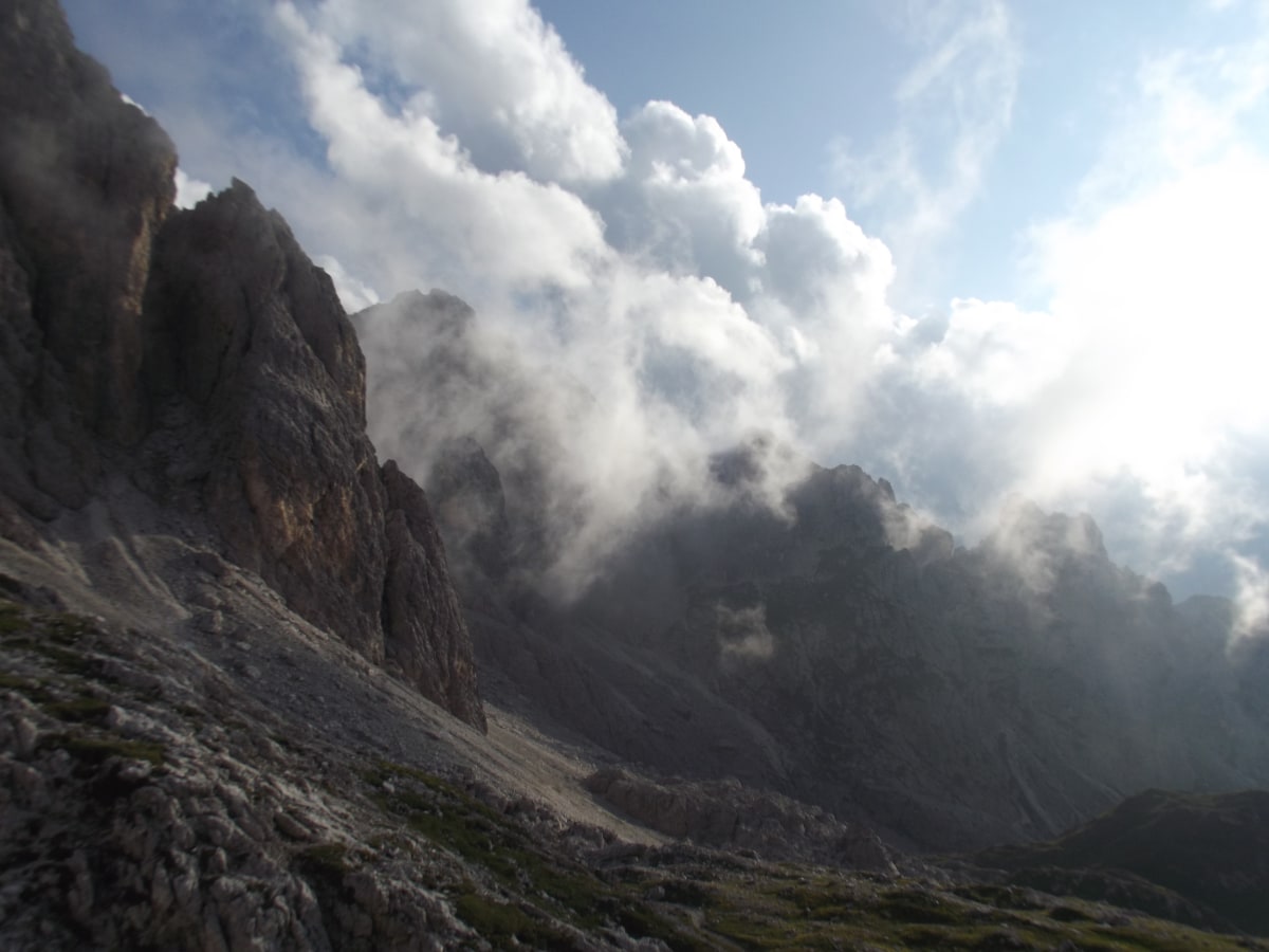 Wolkenspiel in den Dolomiten