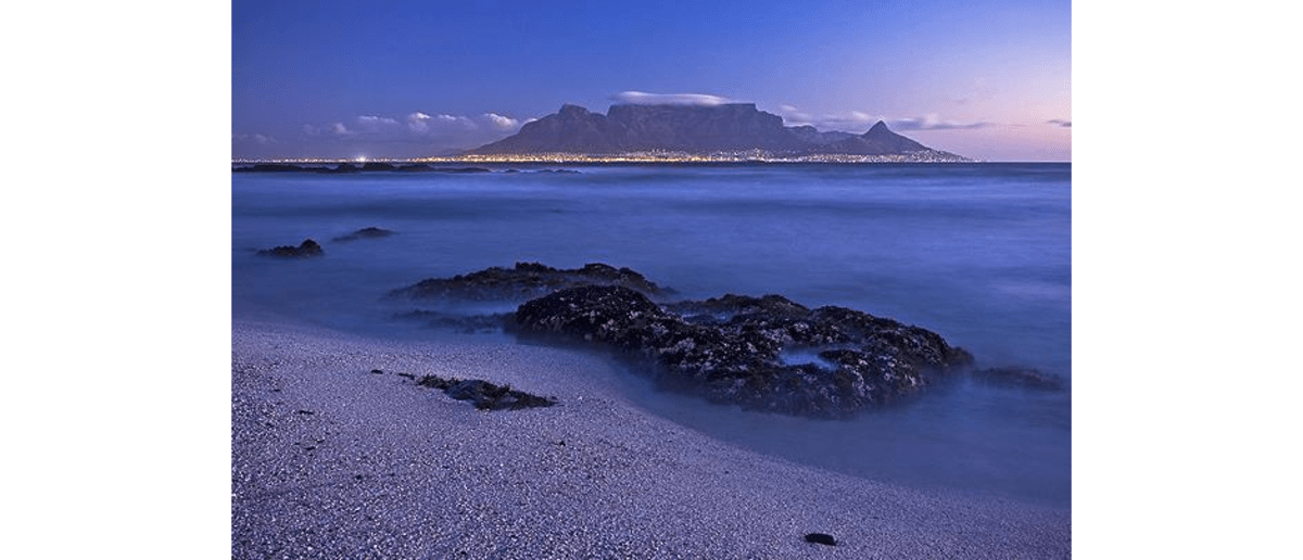 Sonnenuntergang Kapstadt Tafelberg