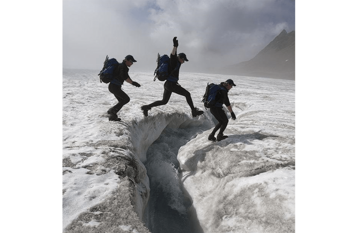 Spaß am Gletscher