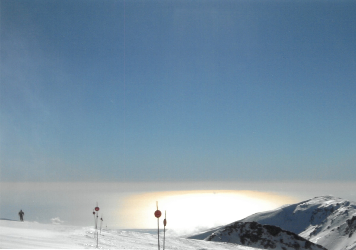 Skifahren mit Meerblick