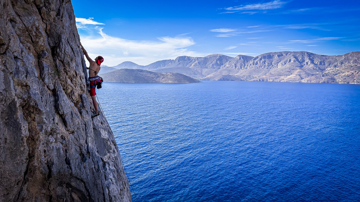 above the sea