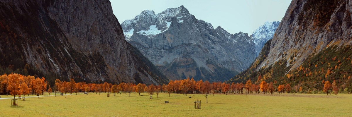 Ahornbodenpanorama im Spätherbst