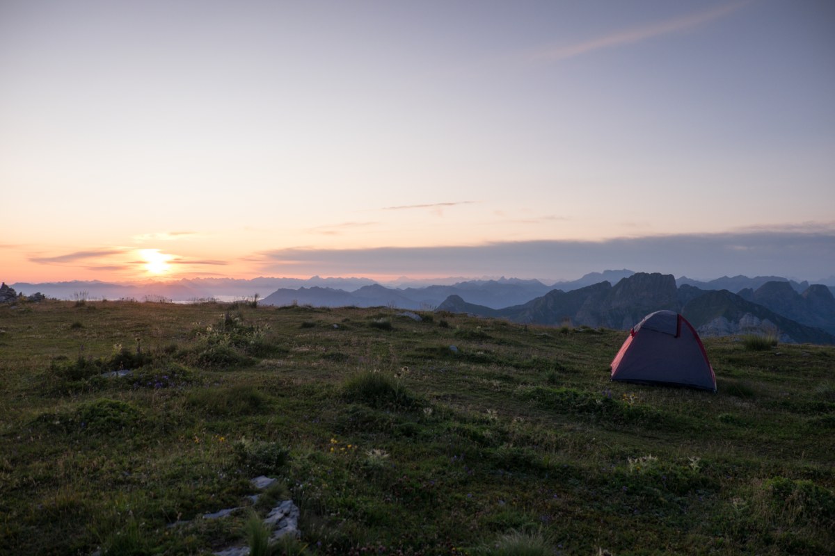 Sonnenaufgang auf dem Hinterrugg