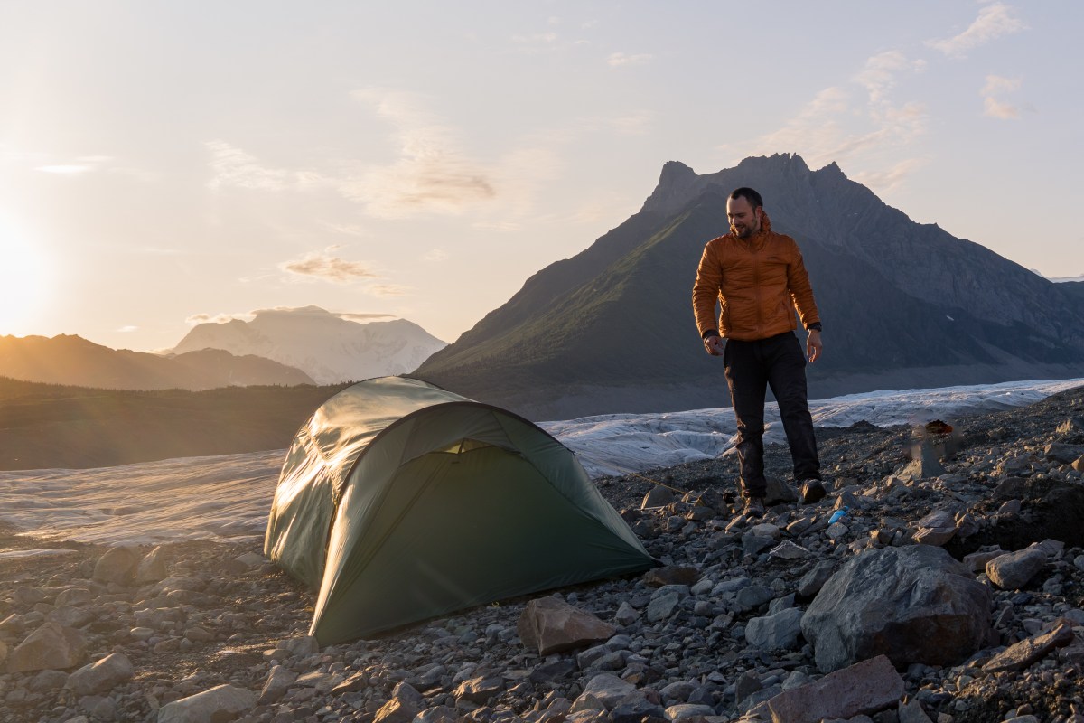 Campen auf dem Gletscher