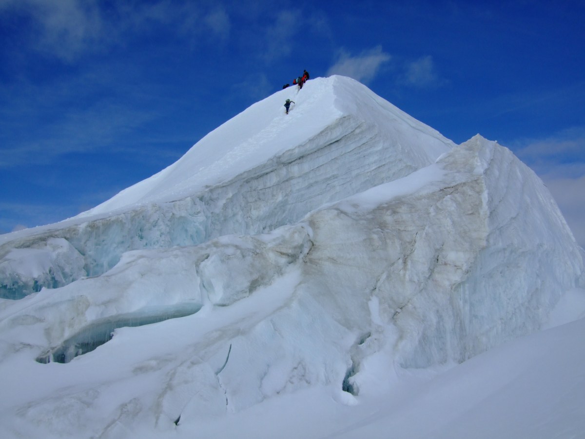 Letzte Meter zum Gipfelglück am Bishorn