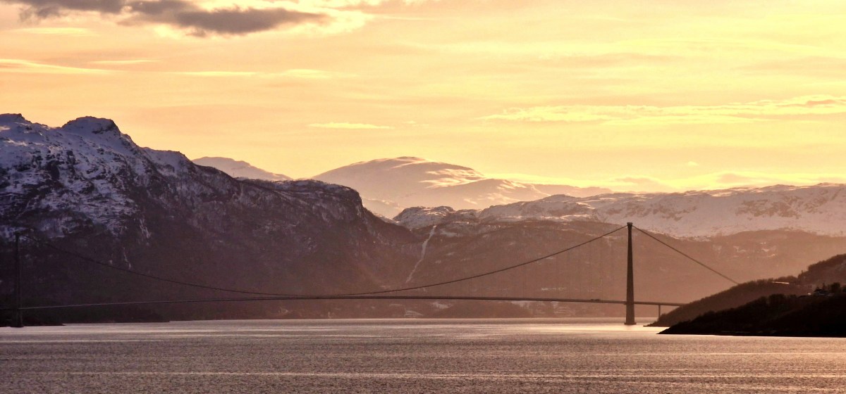 Morgens in Narvik, Norwegen
