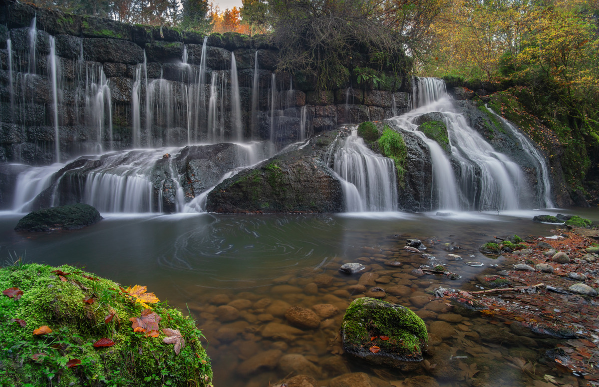 Geratser Wasserfall im Herbst