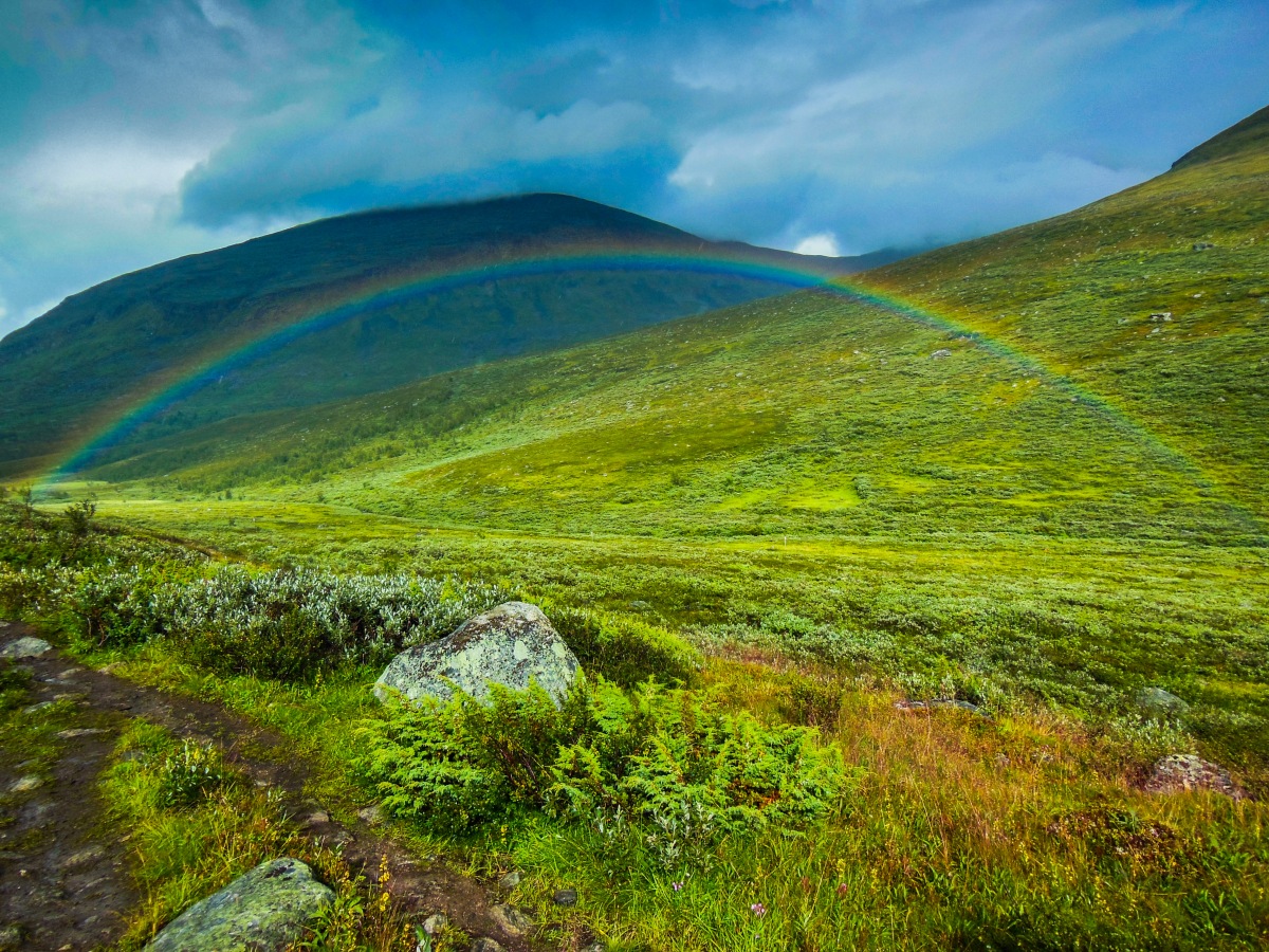 Regenbogen in Lappland