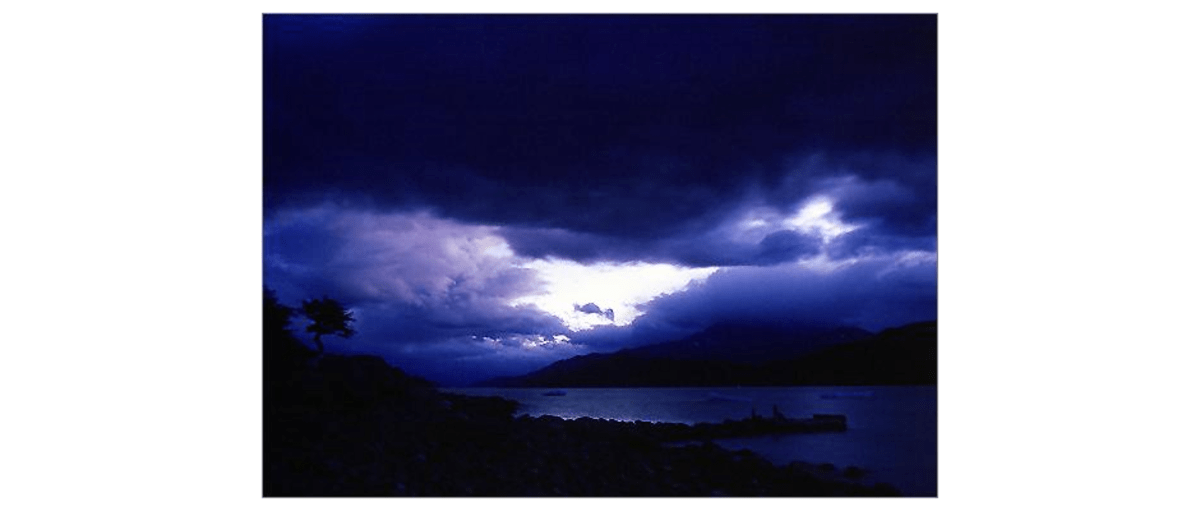 Himmelsszenario am Lago Grey
