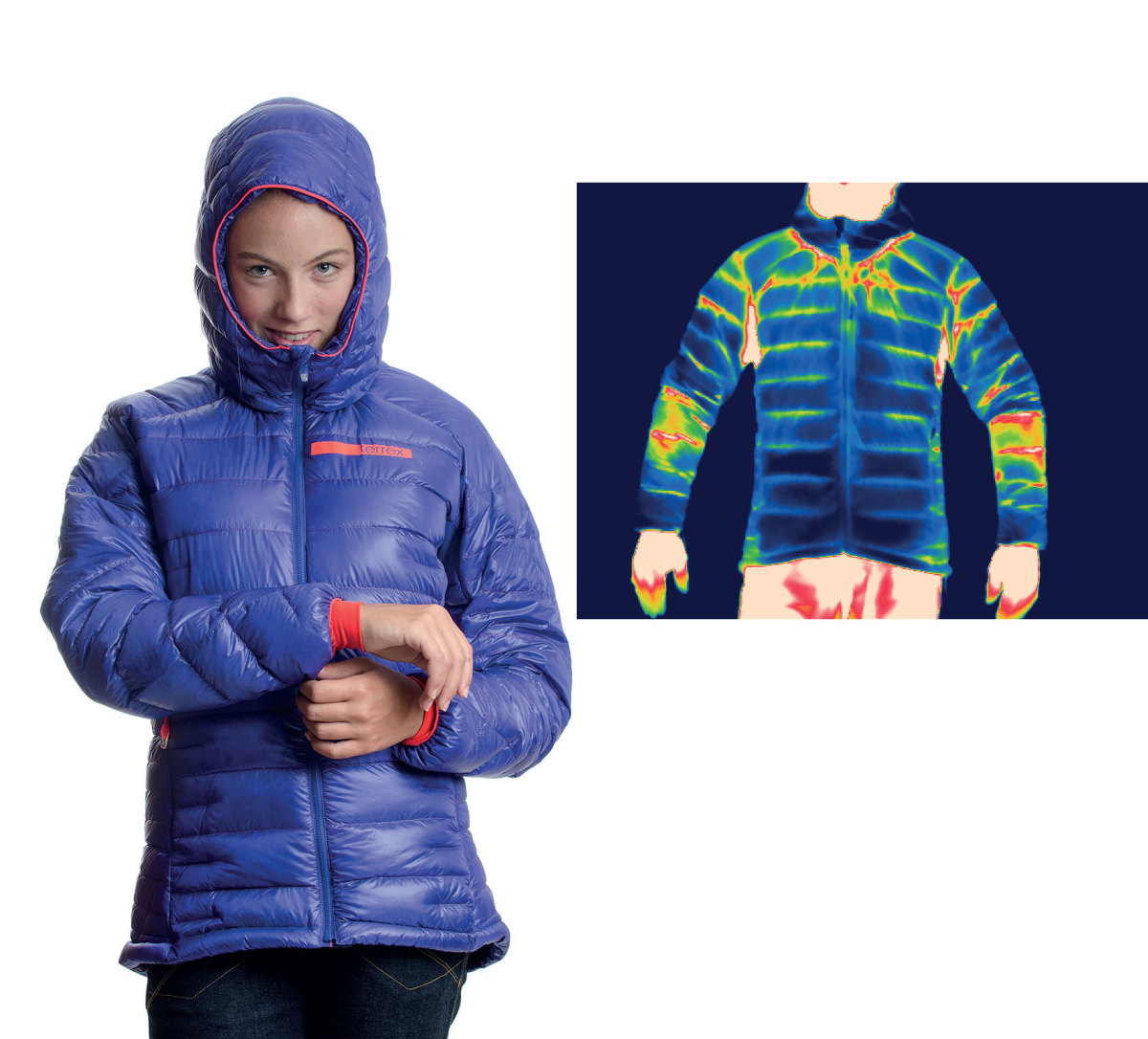Adidas terrex climaheat agravic down hooded jacket discount
