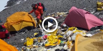 Video: Müllberge am Mount Everest 