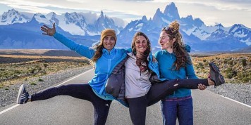 Starke Sache: Maud Vanpoulle, Fanny Schmutz und Lise Billon rocken am Cerro Torre
