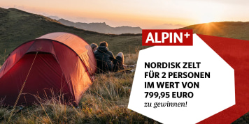 ALPIN+: Gewinnt ein Nordisk Halland 2 LW Zelt im Wert von fast 800 Euro!