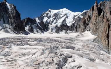 Mont Blanc vom Géant-Gletscher