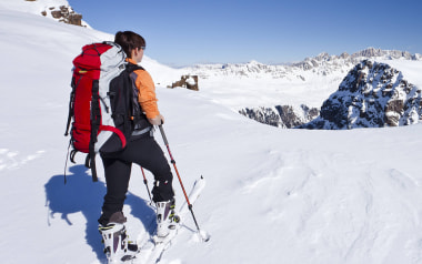Mit den Ski auf den höchsten Berg der Dolomiten