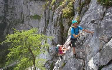 Sportliche Herausforderung: Der Seeben Klettersteig